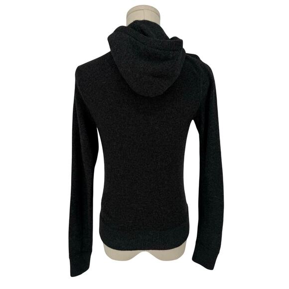 Vince Cashmere Zipper Front Hoodie Sweater Women's Size XS Grey Casual Designer - Picture 3 of 9